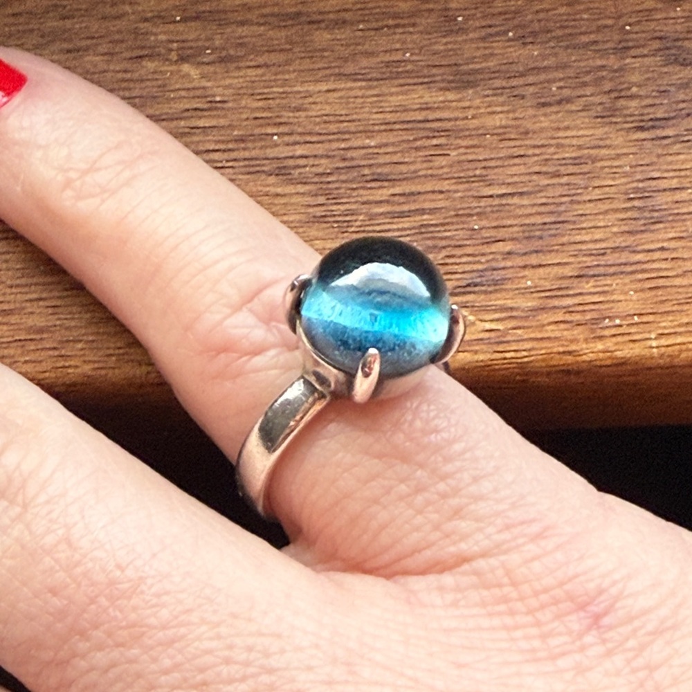 London Blue Topaz Sterling Silver Ring
